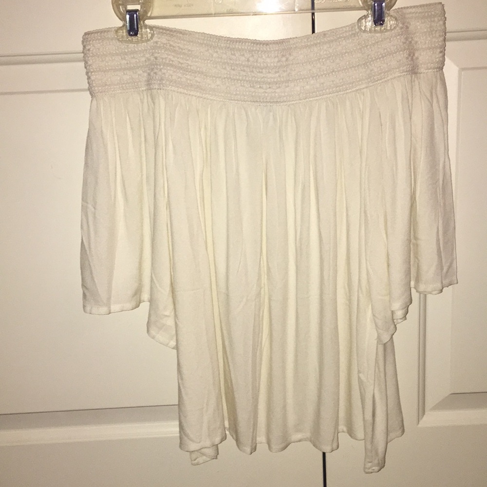White off the shoulder top